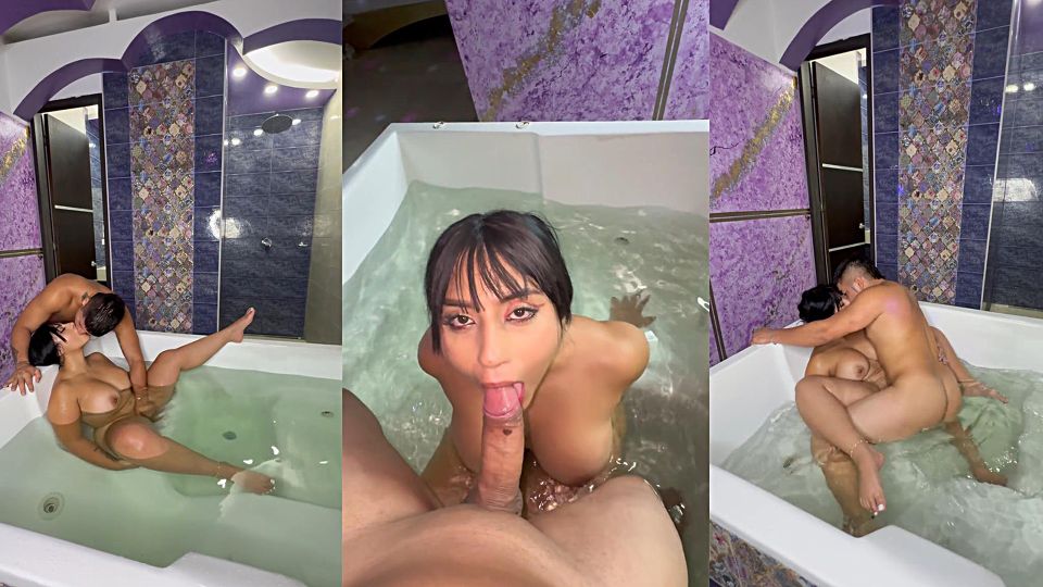 Mi novia Thalía se excita mucho cuando le toco su enorme vagina