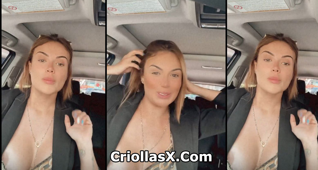 Famosa Colombiana Sara Uribe muestra sus pezones en un en vivo