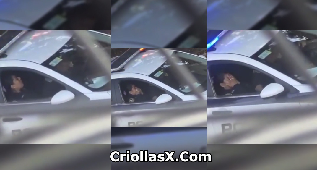 Captan a dos policías realizando actos sexuales en patrulla en Mexico