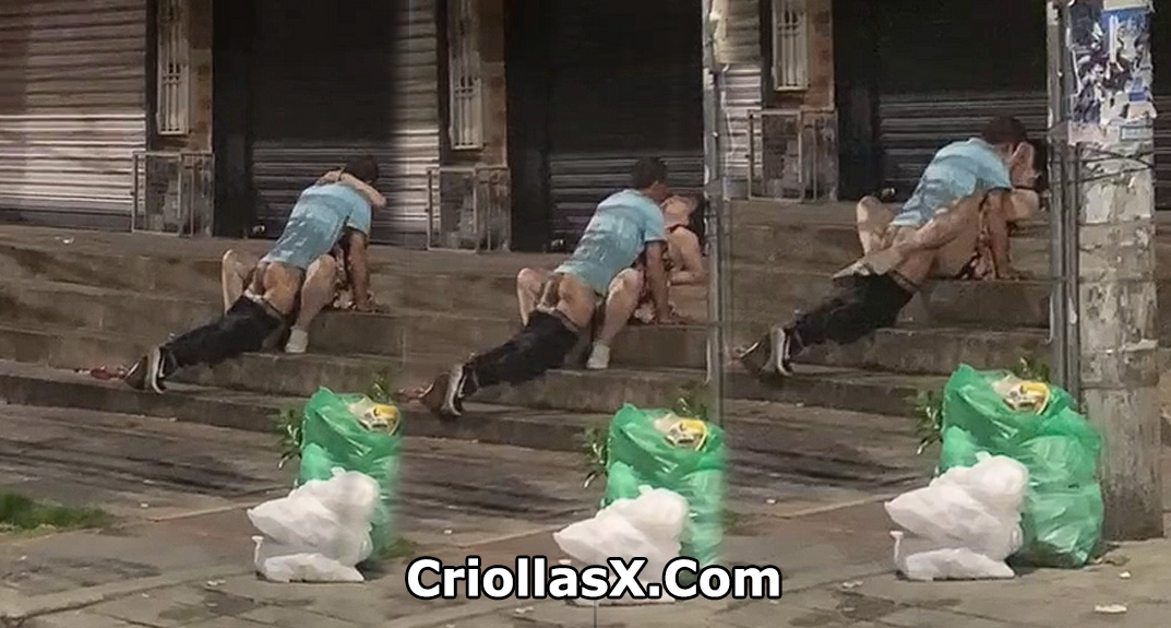 pareja borracha pillada teniendo sexo en las calles de Bucaramanga Colombia