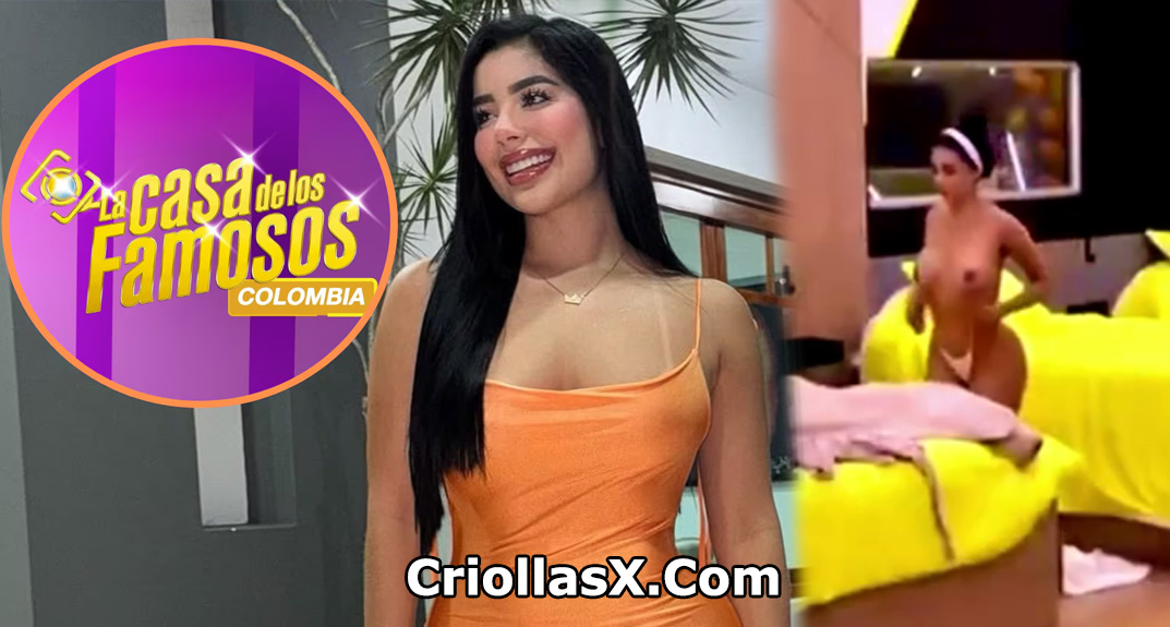 Karina Garcia muestra sus senos en la casa de los famosos colombia
