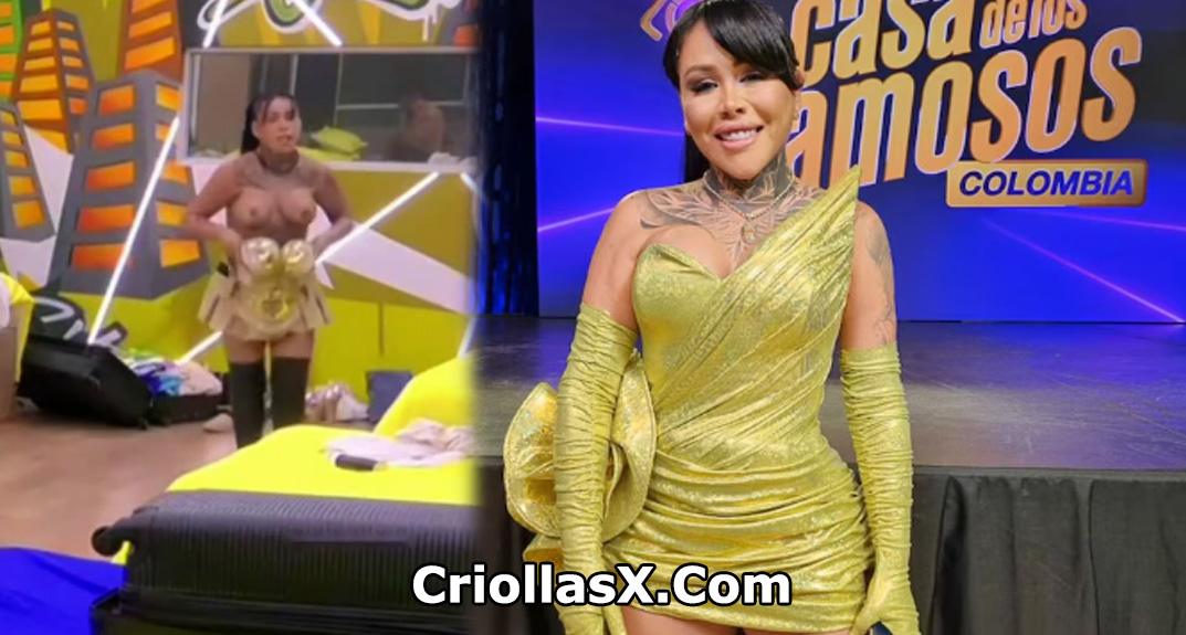 yina calderón muestra sus senos en la casa de los famosos Colombia