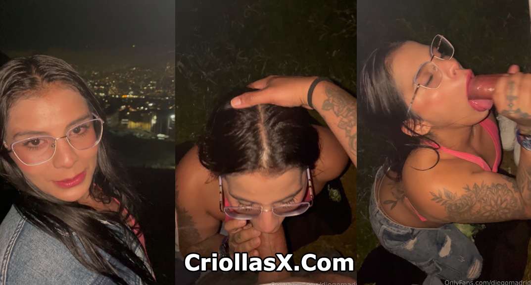 Deisy185 colombiana tiene sexo oral en un mirador para onlyfans colombia