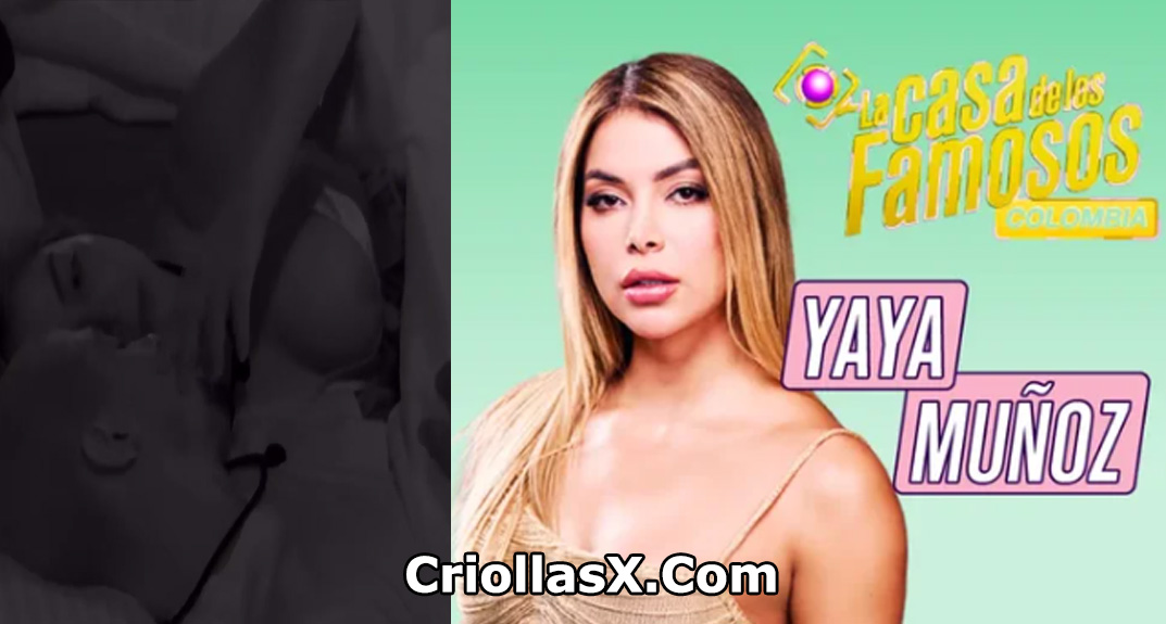 Yaya Muñoz colombiana descuido muestra sus senos casa de los famosos colombia