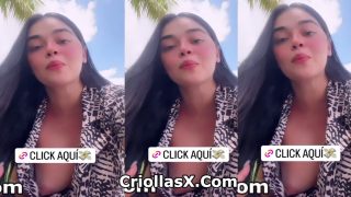 la_segura descuido muestra un pezon en historial en telegram